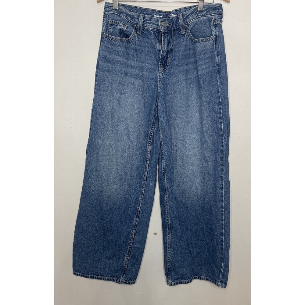 Old Navy Womens 8 Baggy High Rise Denim Jeans Cotton